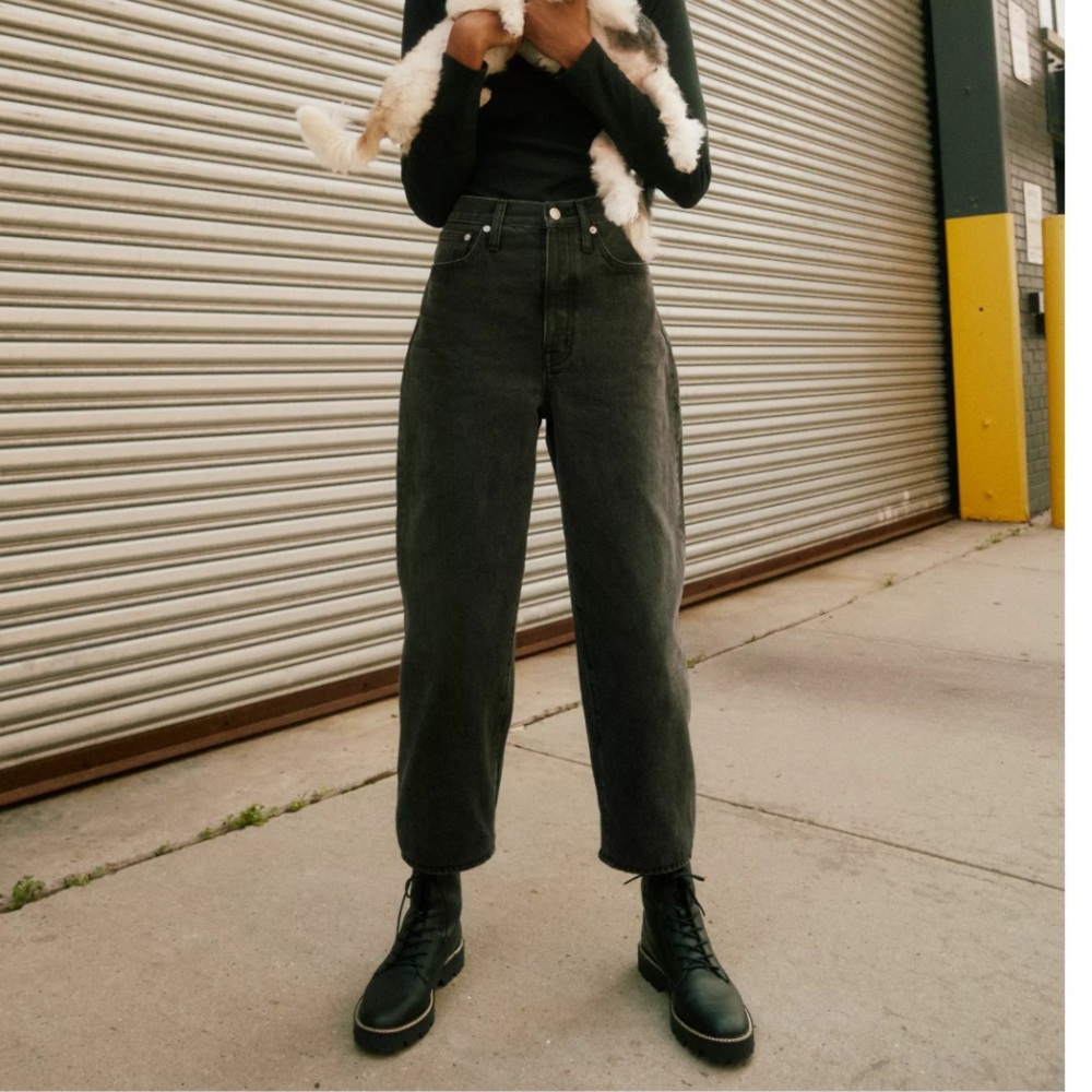 Madewell Balloon Jeans  - Black